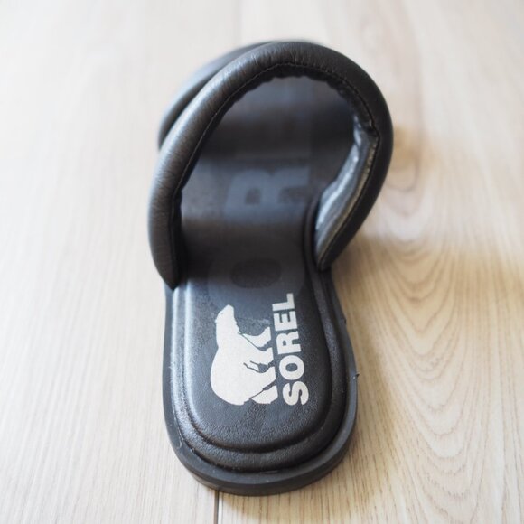 Sorel Ella II Puff Black Slide Sandals Womens Size 7.5 Excellent Condition - Picture 8 of 13